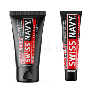 Swiss Navy Anal Jelly Premium Thick Water-Based Anal Lubricant With Clove Oil 2 oz or 5 oz (Best Seller)