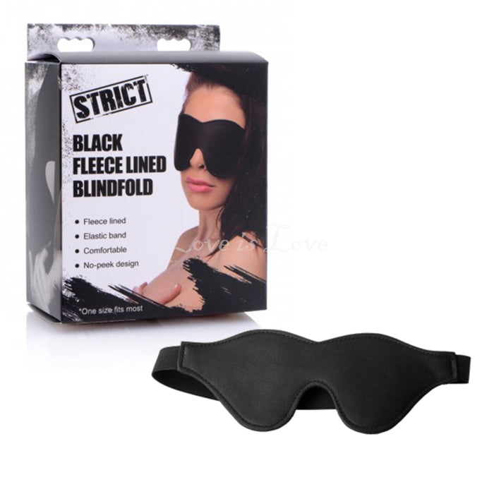 STRICT Black Fleece Lined Blindfold
