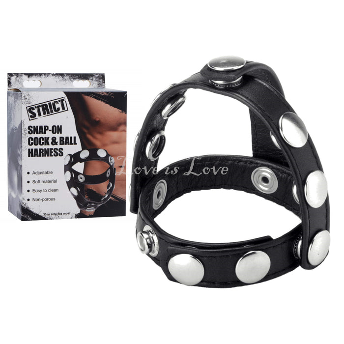 STRICT Strap-On Cock and Ball Harness
