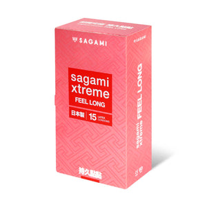 Sagami Xtreme Feel Long Latex Condom 15pcs Pack (2nd Generation) buy in Singapore Loveislove U4ria