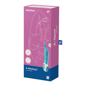 Satisfyer A-Mazing 2 A-Spot Vibrator Grey or Turquoise Buy in Singapore LoveisLove U4Ria