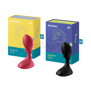 Satisfyer Backdoor Lover Vibrating Anal Plug Black or Red Buy in Singapore LoveisLove U4Ria