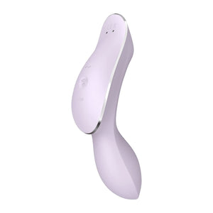 Satisfyer Curvy Trinity 2 Air Pulse Clitoral Stimulator and G Spot Vibrator in Violet Buy in Singapore LoveisLove U4Ria