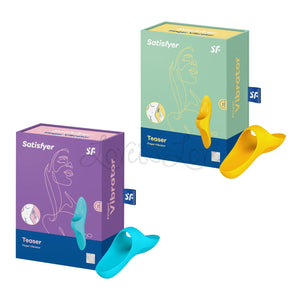 Satisfyer Teaser Finger Vibrator Dark Yellow or Blue love is love buy sex toys in singapore u4ria loveislove