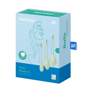 Satisfyer Yoni Power 2 Kegel Balls Training 3pc Set Light Green Buy in Singapore LoveisLove U4Ria