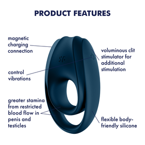 Satisfyer Incredible Duo Dual Cock Ring Vibrator Buy in Singapore LoveisLove U4Ria