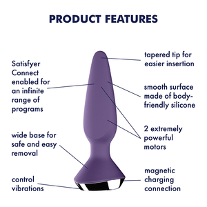 Satisfyer Plug-ilicious 1 App-Controlled Anal Plug Purple love is love buy sex toys in singapore u4ria loveislove