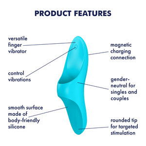 Satisfyer Teaser Finger Vibrator blue love is love buy sex toys in singapore u4ria loveislove