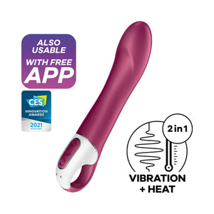 Satisfyer Big Heat G Spot Vibrator Pink love is love buy sex toys singapore u4ria