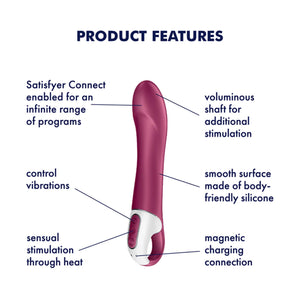 Satisfyer Big Heat G Spot Vibrator Pink love is love buy sex toys singapore u4ria