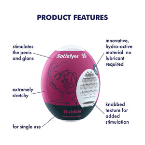 Satisfyer Bubble Masturbator Eggs Single or Set of 3 love is love buy sex toys in singapore u4ria loveislove