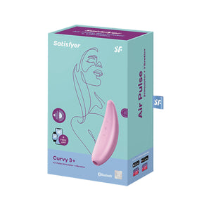 Satisfyer Curvy 3+ App-Controlled Air Pulse Stimulator Pink buy in Singapore LoveisLove U4ria