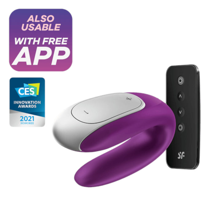 Satisfyer Double Fun App-controlled Partner Vibrator With Remote Control