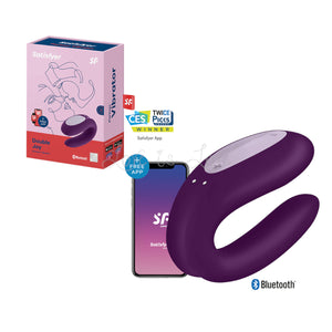 Satisfyer Double Joy with App-controlled Purple Buy in Singapore LoveisLove U4Ria