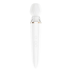 Satisfyer Double Wand-er White Massager Wand XXL Size With APP Buy in Singapore Loveislove U4Ria