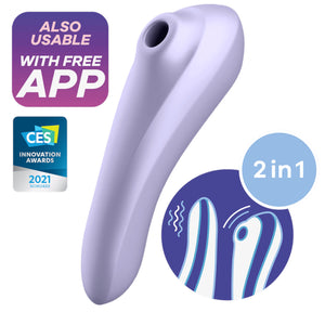 Satisfyer Dual Pleasure App-Controlled Clit Vibrator Mauve buy in Singapore LoveisLove U4ria