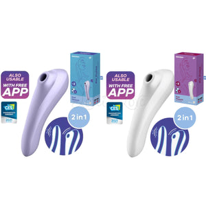Satisfyer Dual Pleasure App-Controlled Clit Vibrator Mauve buy in Singapore LoveisLove U4ria