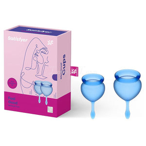 Satisfyer Feel Good Menstrual Cup Set Dark Blue buy in Singapore LoveisLove U4ria