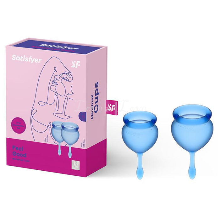 Satisfyer Feel Good Menstrual Cup Set Dark Blue