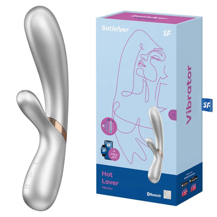 Satisfyer Hot Lover Warming Clitoris & G-Spot Stimulation App Control Rabbit Vibrator