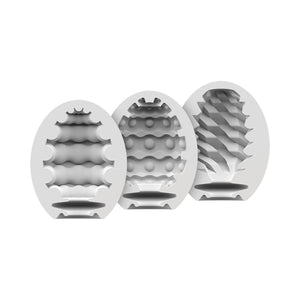 Satisfyer Riffle Bubble Fierce Masturbator Eggs Set of 3 love is love buy sex toys in singapore u4ria loveislove