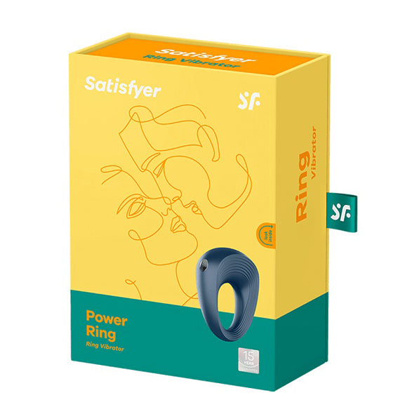 Satisfyer Rings Plus Vibration Rechargeable Power Cock Ring Blue (New Packaging)