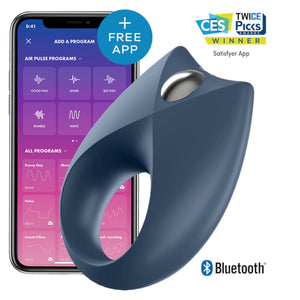 Satisfyer Royal One Ring App-Controlled Cock RIng Dark Blue Buy in Singapore LoveisLove U4Ria 