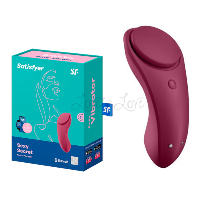 Satisfyer Sexy Secret App-Controlled Panty Vibrator Red (Authrozied Retailer)