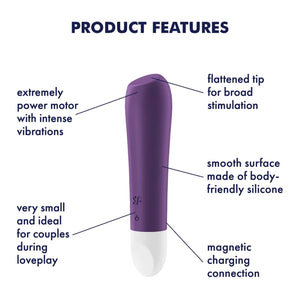Satisfyer Ultra Power Bullet 2 Round Tip Vibrator Violet Love Is Love Sex Toys Singapore u4ria Buy In SG
