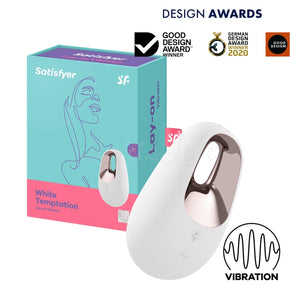 Satisfyer White Temptation Lay-On Vibrator love is love buy sex toys in singapore u4ria loveislove