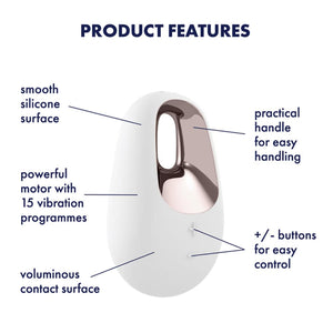 Satisfyer White Temptation Lay-On Vibrator love is love buy sex toys in singapore u4ria loveislove