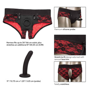 Scandal Crotchless Pegging Panty Set Buy in Singapore LoveisLove U4Ria 