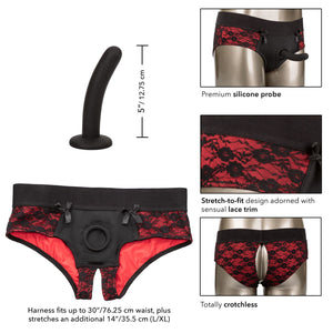 Scandal Crotchless Pegging Panty Set Buy in Singapore LoveisLove U4Ria 