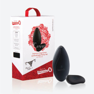 Screaming O My Secret Premium Ergonomic Remote Panty Set Black Buy in Singapore LoveisLove U4Ria 
