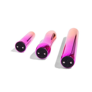 Sensuelle Aluminium Dual Motor Rumba Warming Bullet in Rainbow Ombre Buy in Singapore LoveisLove U4Ria