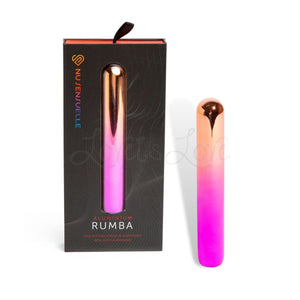 Sensuelle Aluminium Dual Motor Rumba Warming Bullet in Rainbow Ombre Buy in Singapore LoveisLove U4Ria