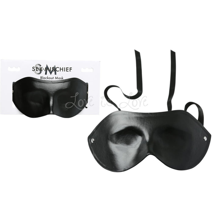 Sex & Mischief Blackout Eye Mask Black