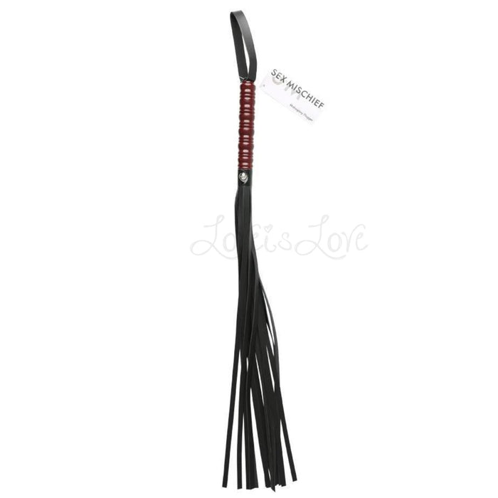 Sex & Mischief Mahogany Flogger 30 Inches