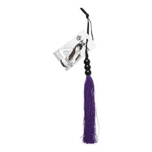 Sex & Mischief Silicone Whip Small 10 Inch / 25cm Black or Purple