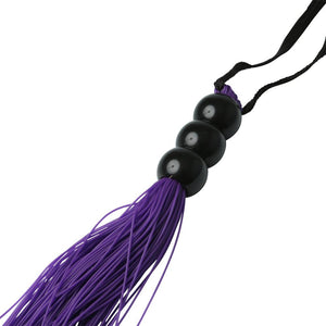 Sex & Mischief Silicone Whip Small 10 Inch / 25cm Black or Purple
