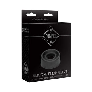 Shots Pumped Silicone Pump Sleeve Medium Black Buy in Singapore Loveislove U4Ria