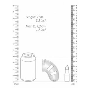 Shots Mancage Chastity Cage Model 10 With Attachable Butt Plug Transparent Buy in Singapore LoveisLove U4Ria 