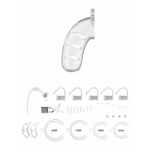 Shots Mancage Chastity Cage Model 11 4.5 in Length With Attachable Butt Plug Transparent Buy in Singapore LoveisLove U4Ria 