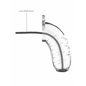 Shots Mancage Chastity Cage Model 16 With Silicone Urethal Sounding 4.5 inches in Length Transparent Buy in Singapore LoveisLove U4Ria 