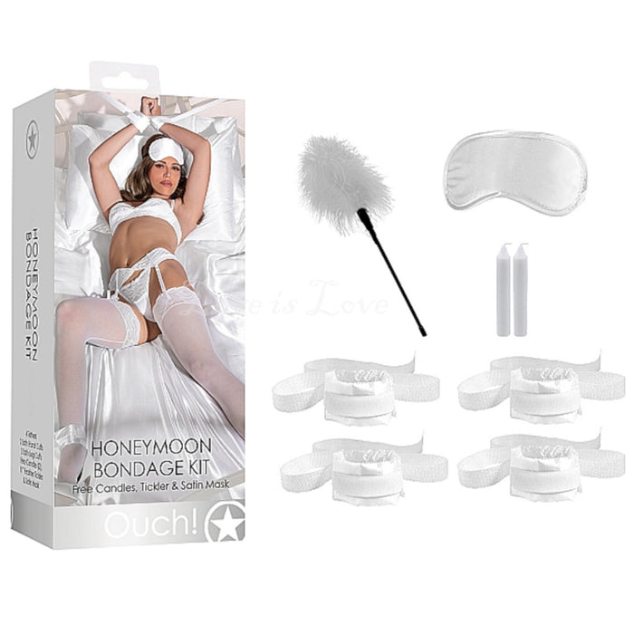 Shots Ouch! Honeymoon Bondage Kit White