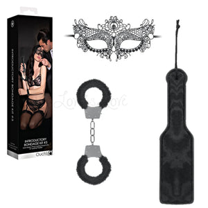 Shots Ouch Introductory Bondage Kit #3 Black buy in Singapore LoveisLove U4ria