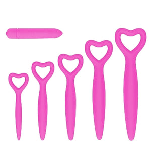 Shots Ouch! Silicone Vaginal Dilator Set Pink Buy in Singapore LoveisLove U4Ria 