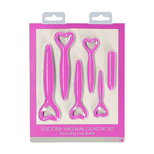 Shots Ouch! Silicone Vaginal Dilator Set Pink Buy in Singapore LoveisLove U4Ria 