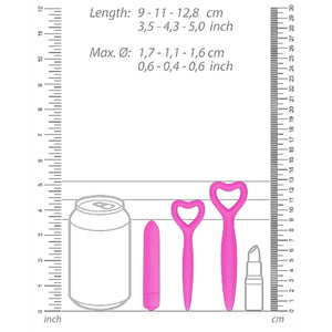 Shots Ouch! Silicone Vaginal Dilator Set Pink Buy in Singapore LoveisLove U4Ria 