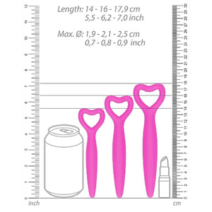 Shots Ouch! Silicone Vaginal Dilator Set Pink Buy in Singapore LoveisLove U4Ria 